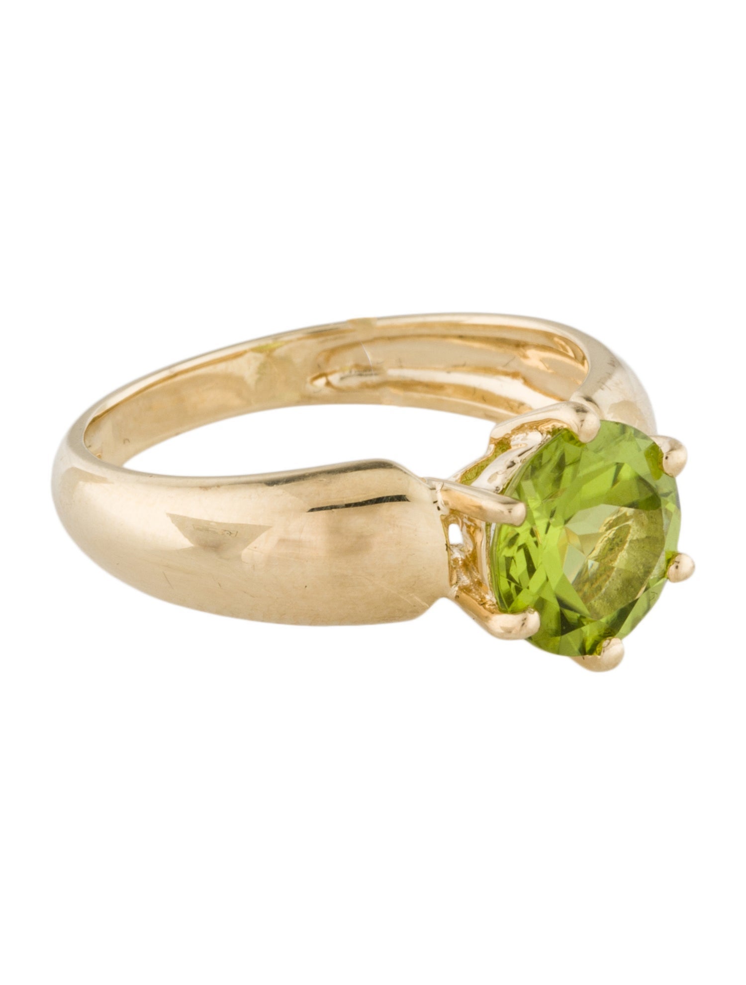 Ring 14K 1.82ct Peridot Cocktail Ring