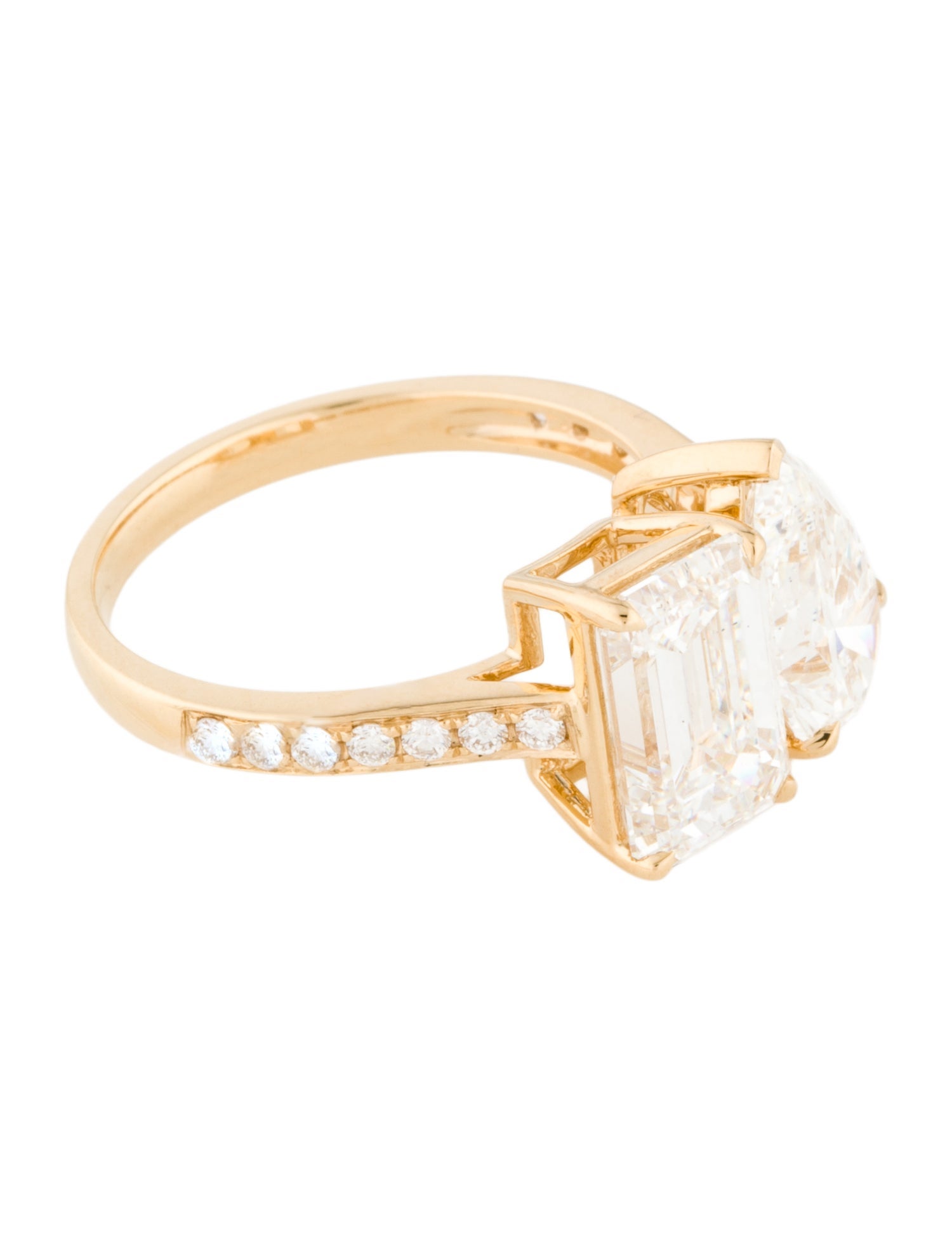 Ring 18K 4.89ctw Lab-Grown Diamond Cocktail Ring