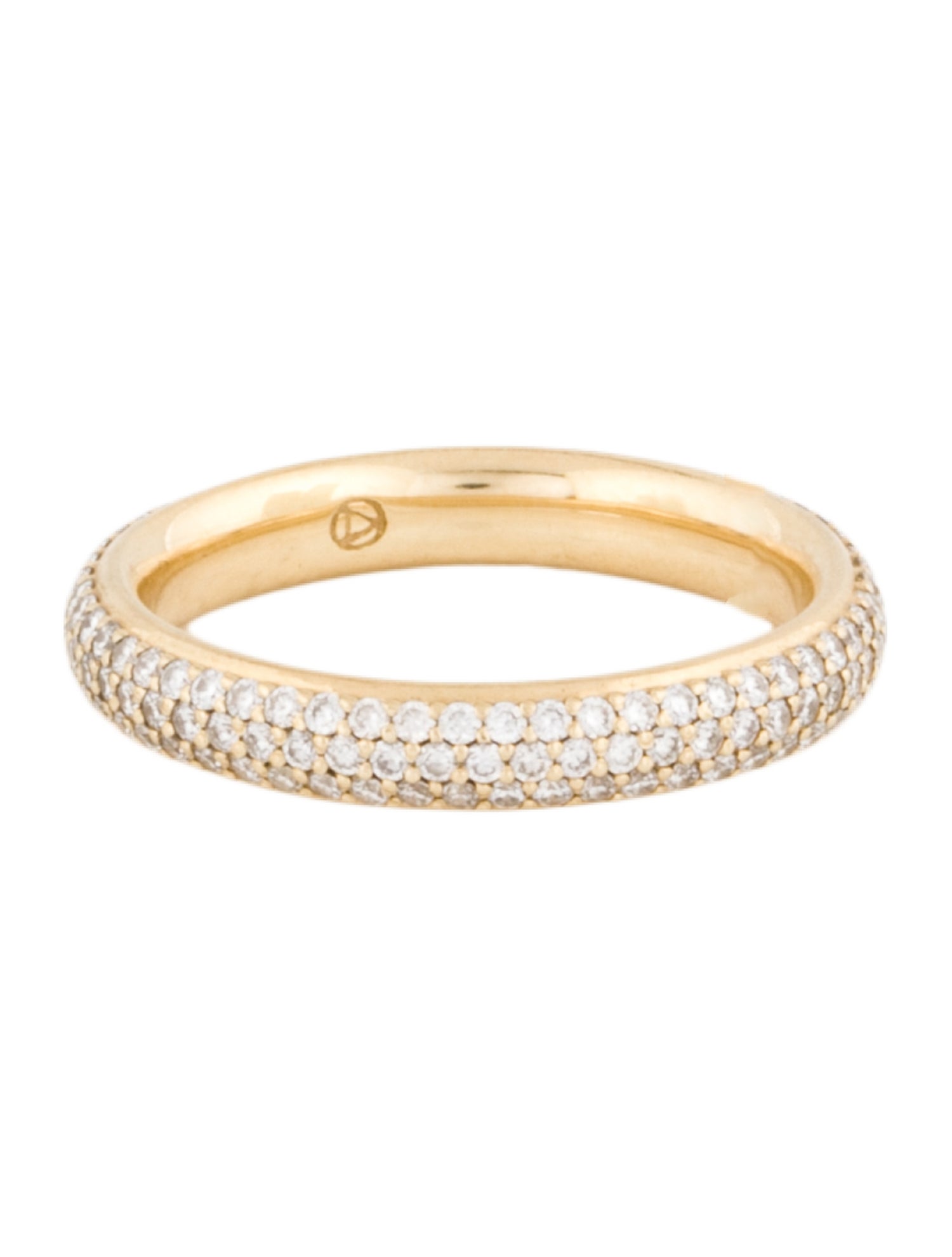 Ring Anjolee 14K Diamond Triple Row Eternity Band
