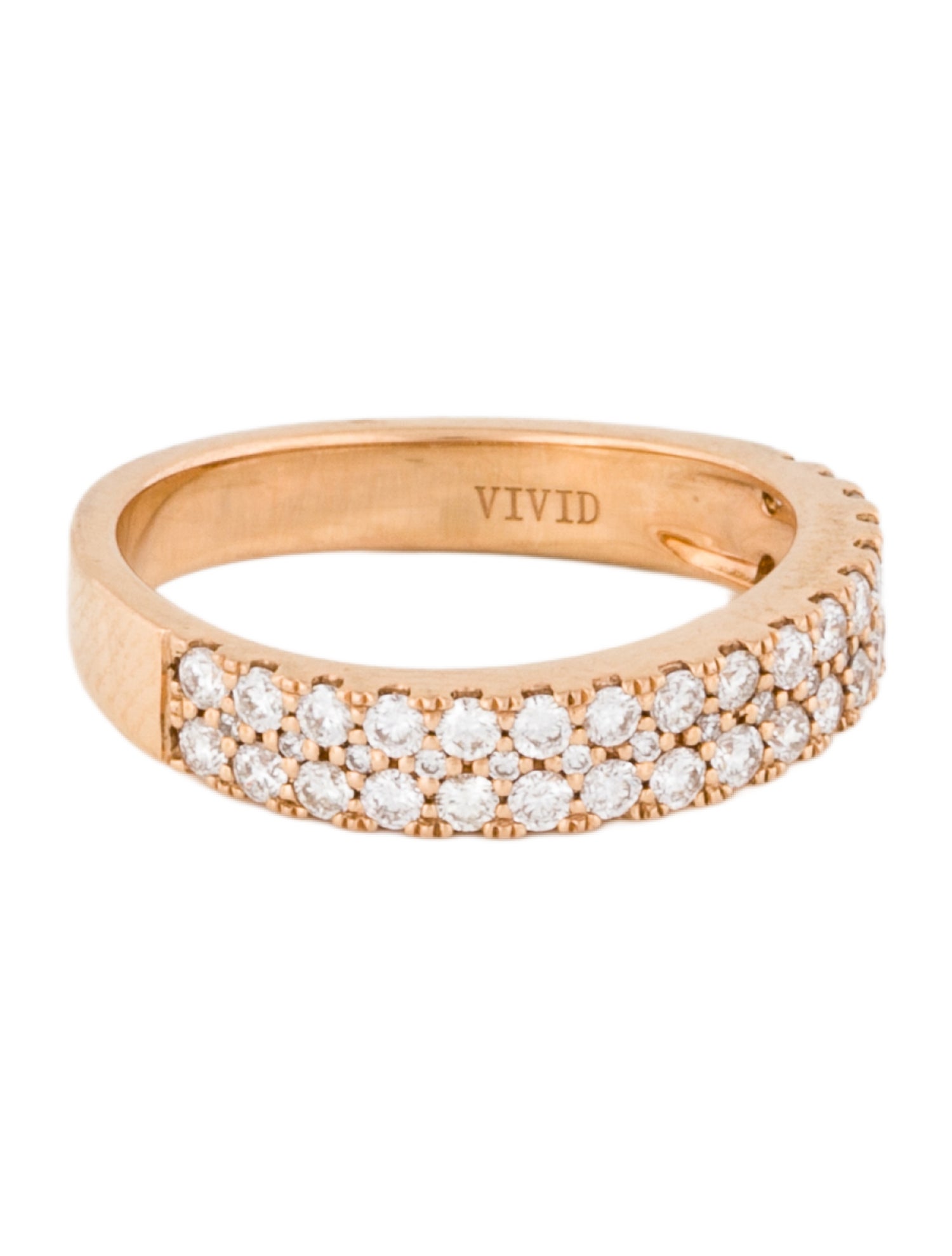 Ring 18K Diamond Wavy Band