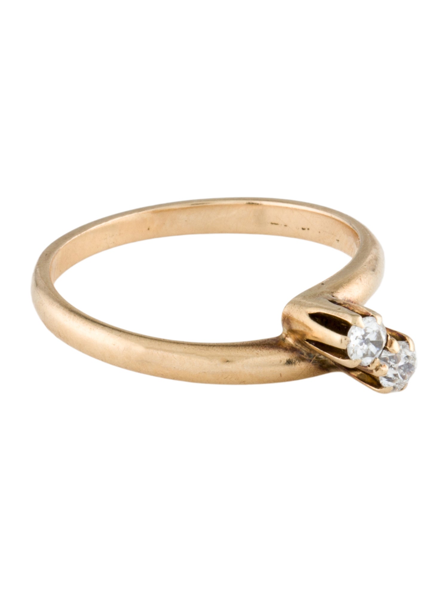 Ring 14K Diamond Bypass