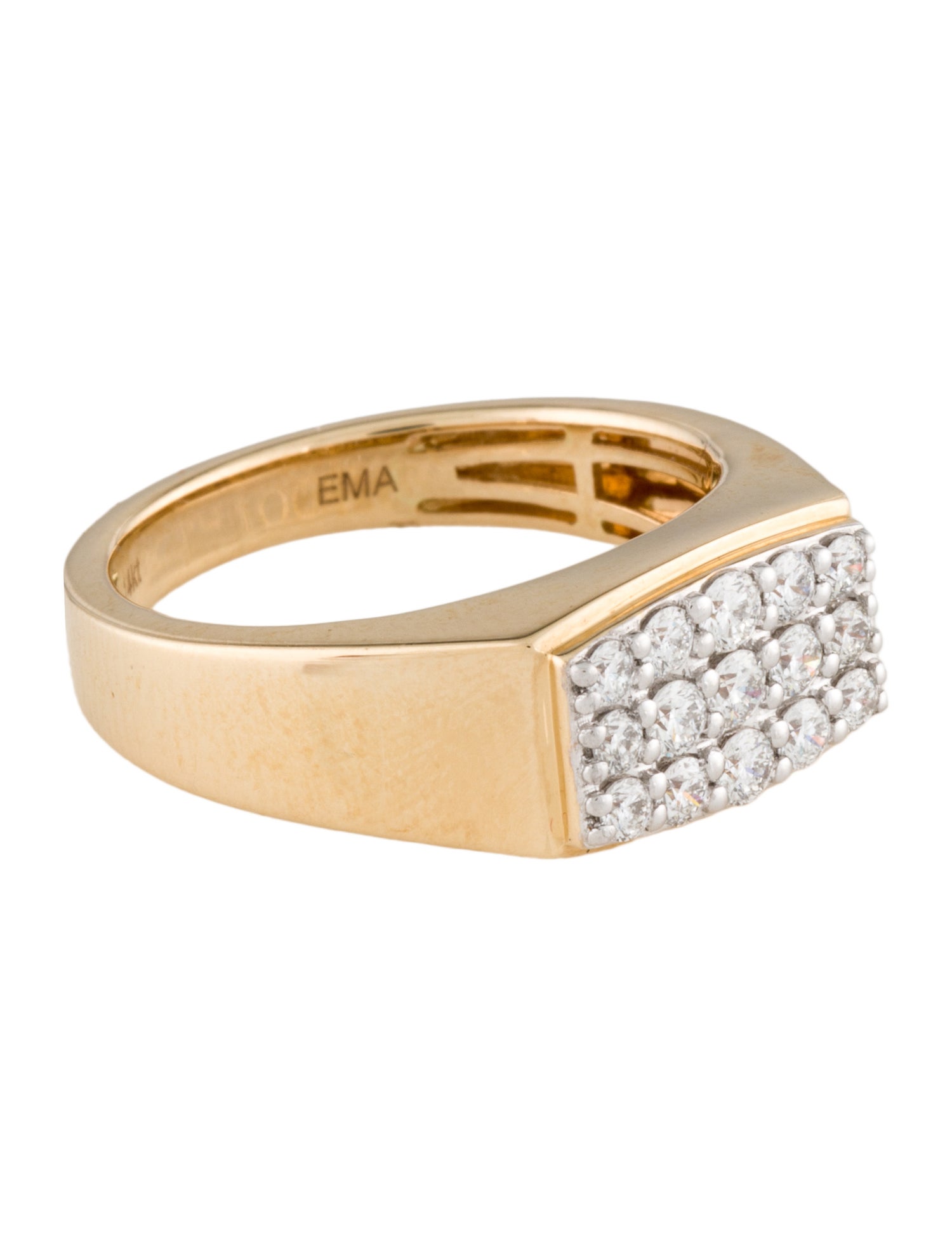 Ring 14K Diamond Signet