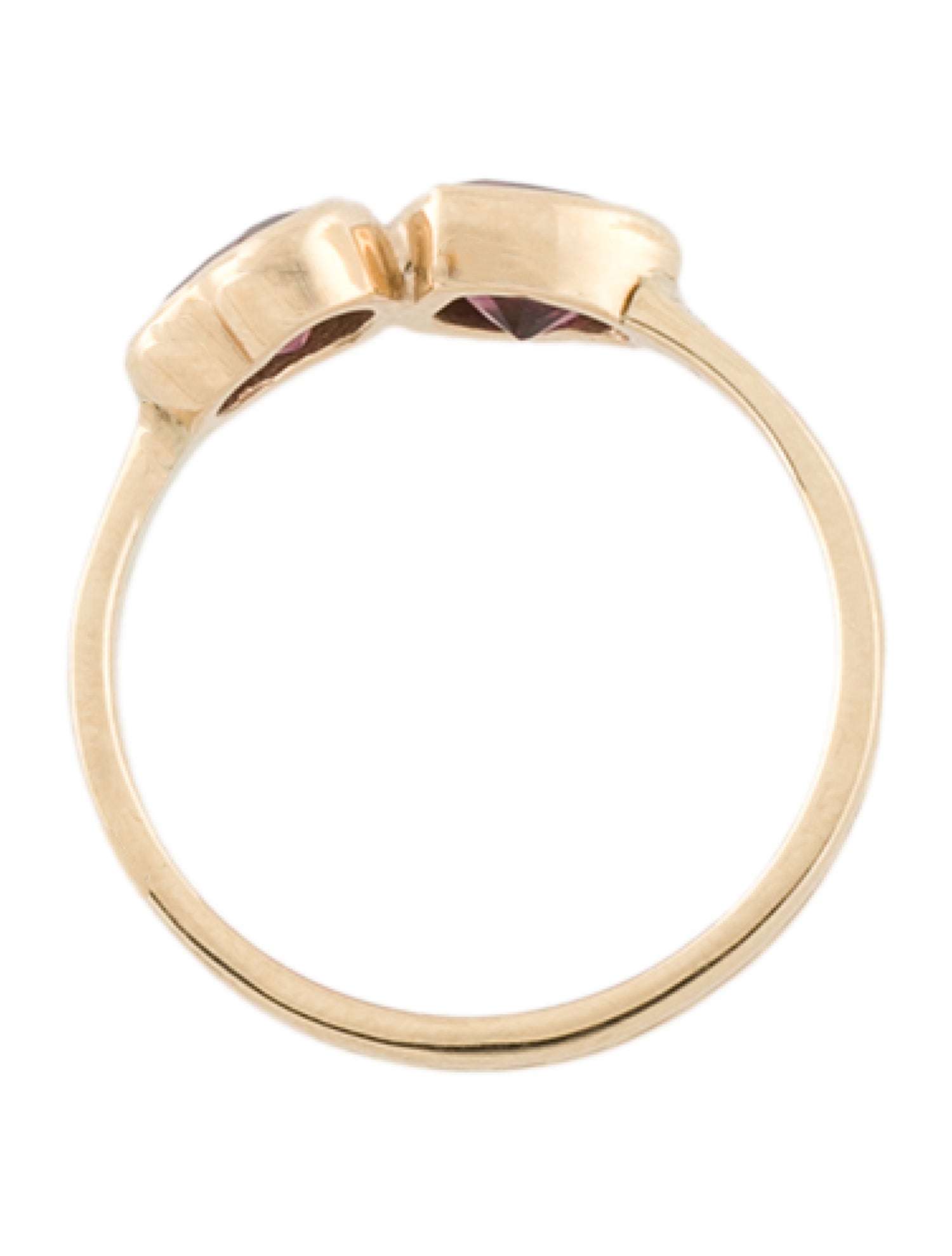 Ring 14K 1.98ctw Rhodolite Heart Cocktail Ring