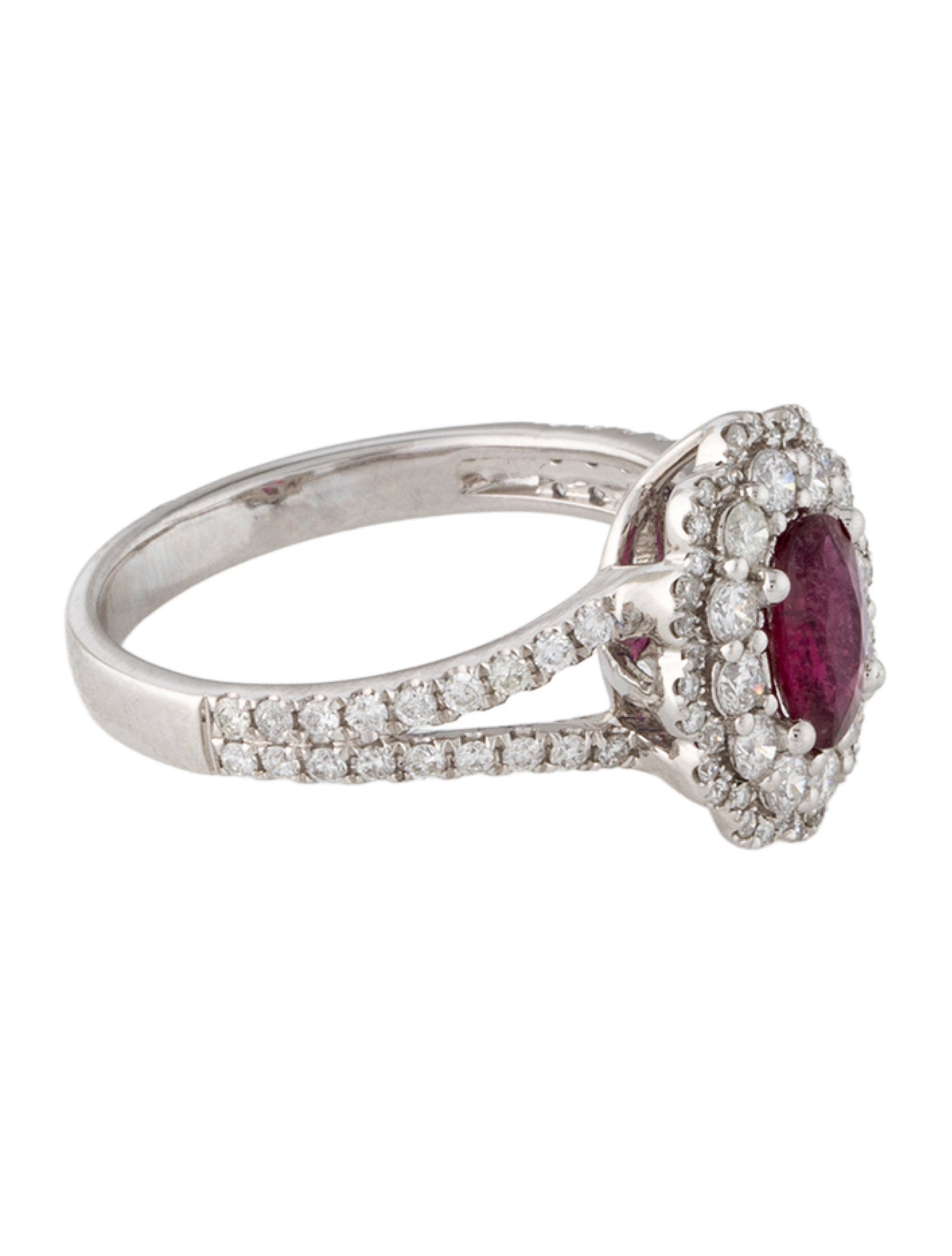 Ring 14K Ruby & Diamond Cocktail Ring
