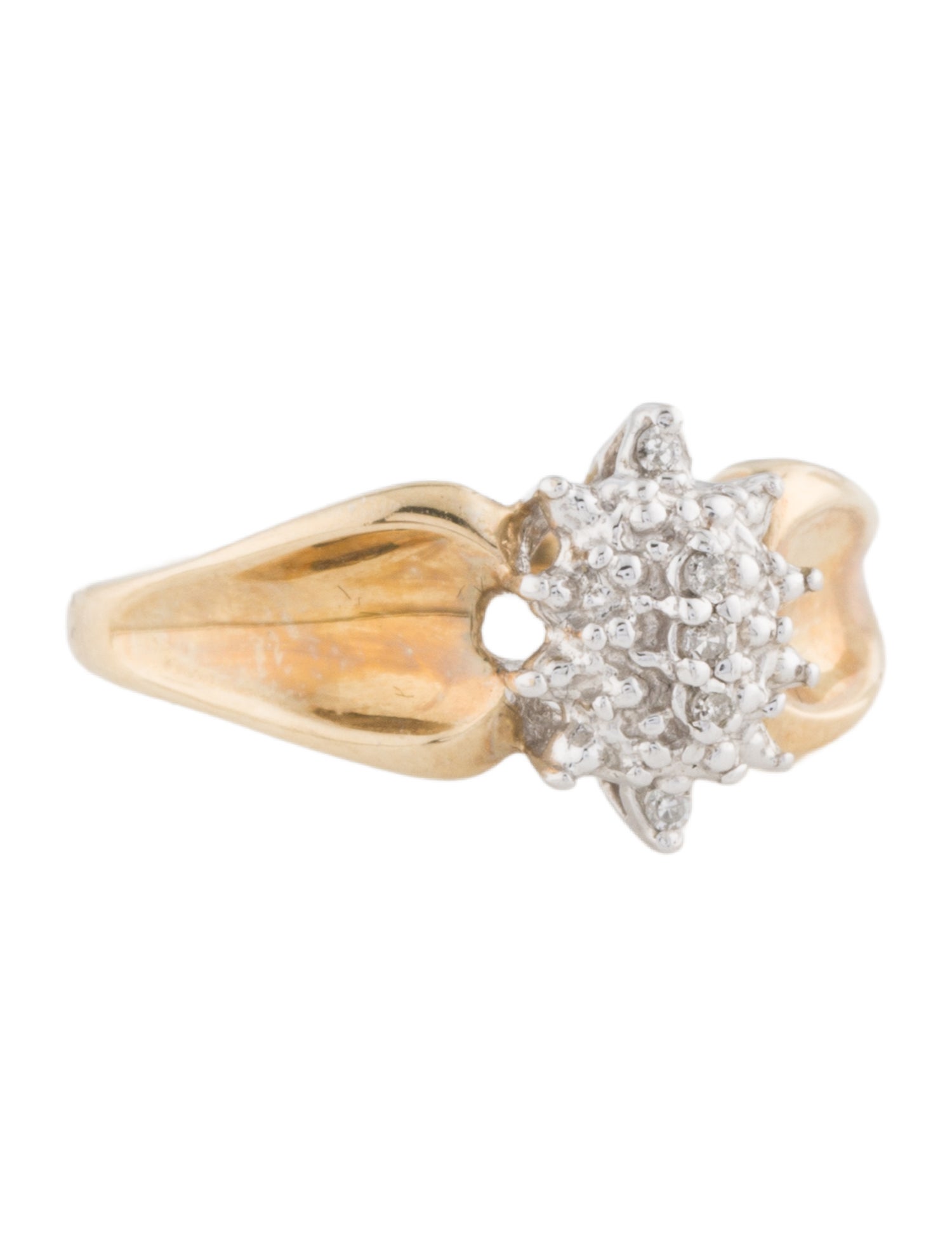 Ring 10K Diamond Cocktail Ring