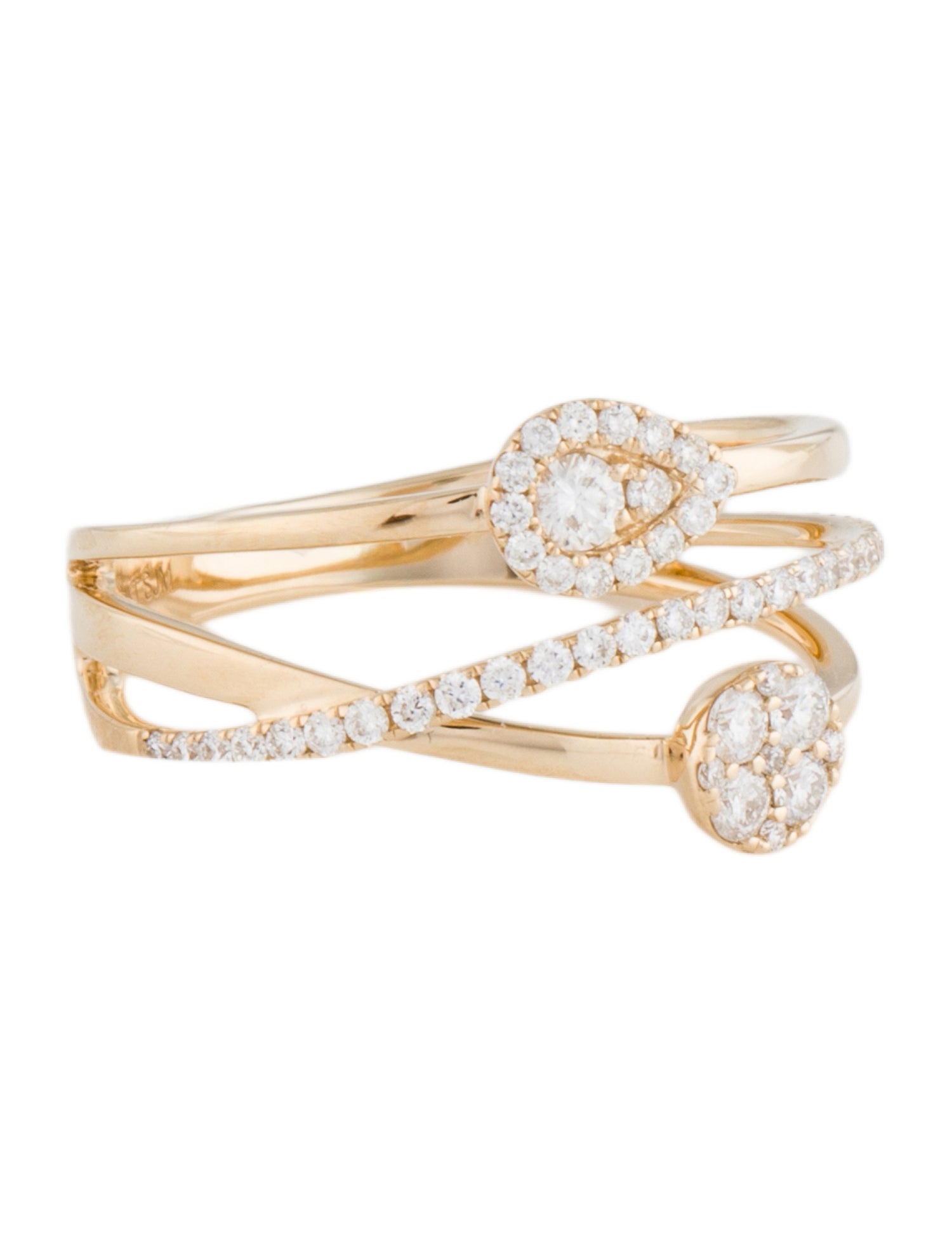 Ring 14K Diamond Cocktail Ring