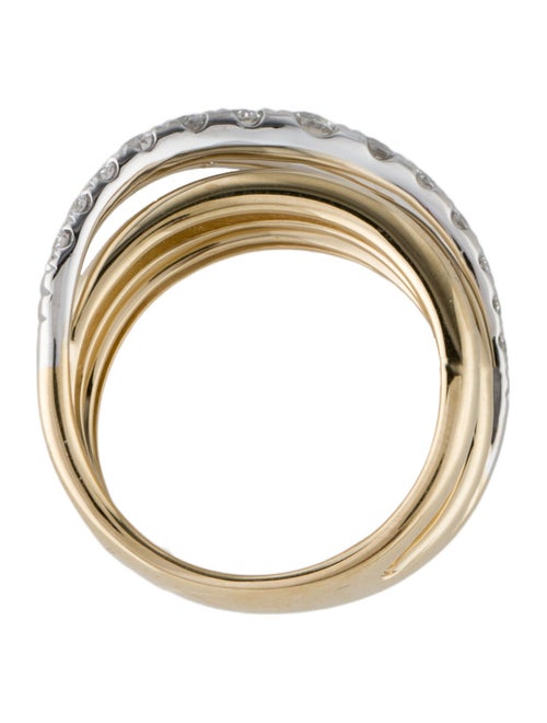 Ring 14K Diamond Crossover Band