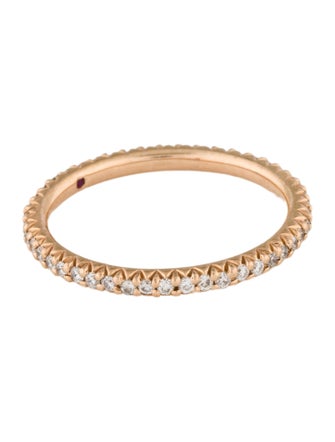 Ring 14K Diamond & Ruby Eternity Band