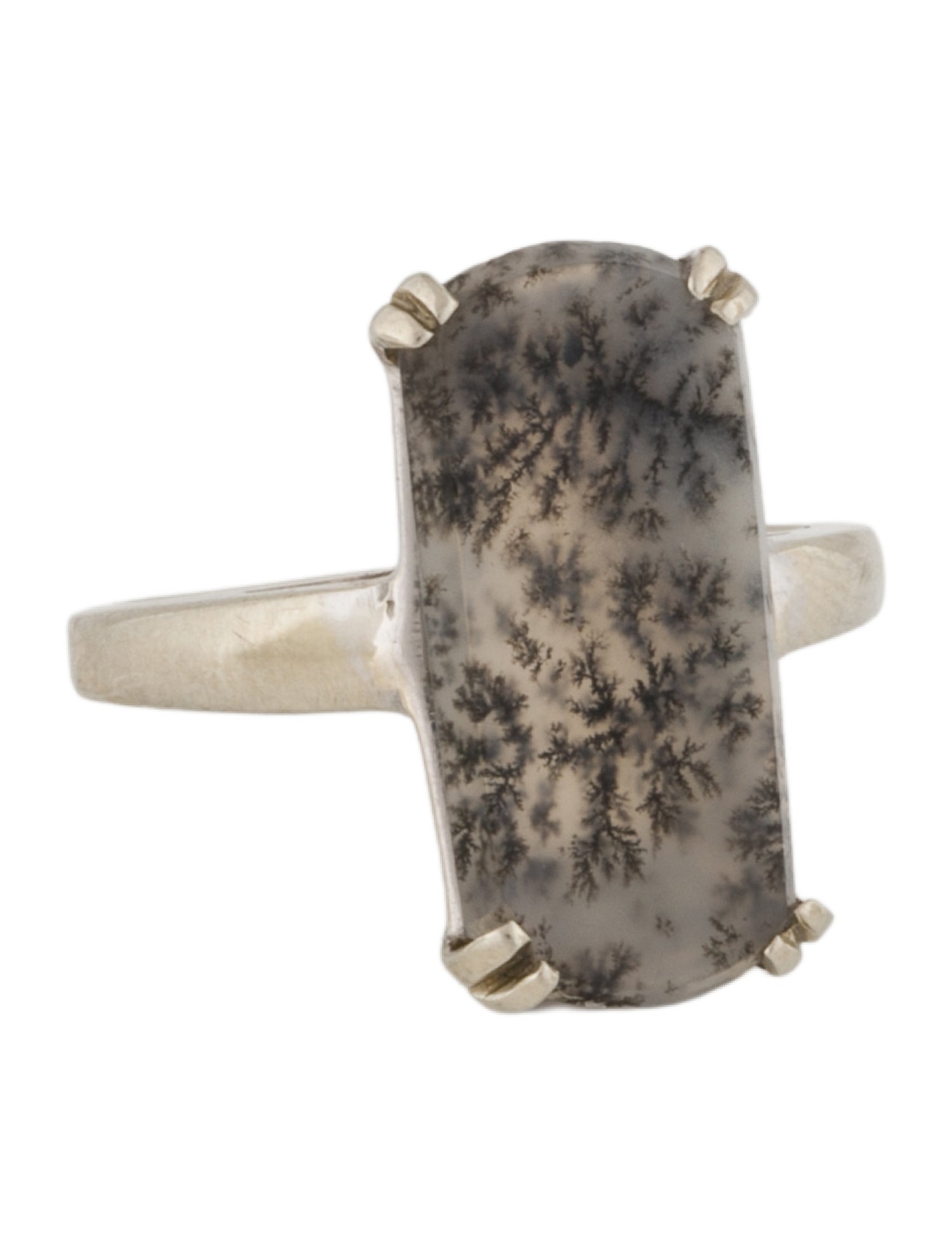 Ring 14K Dendritic Quartz Cocktail Ring