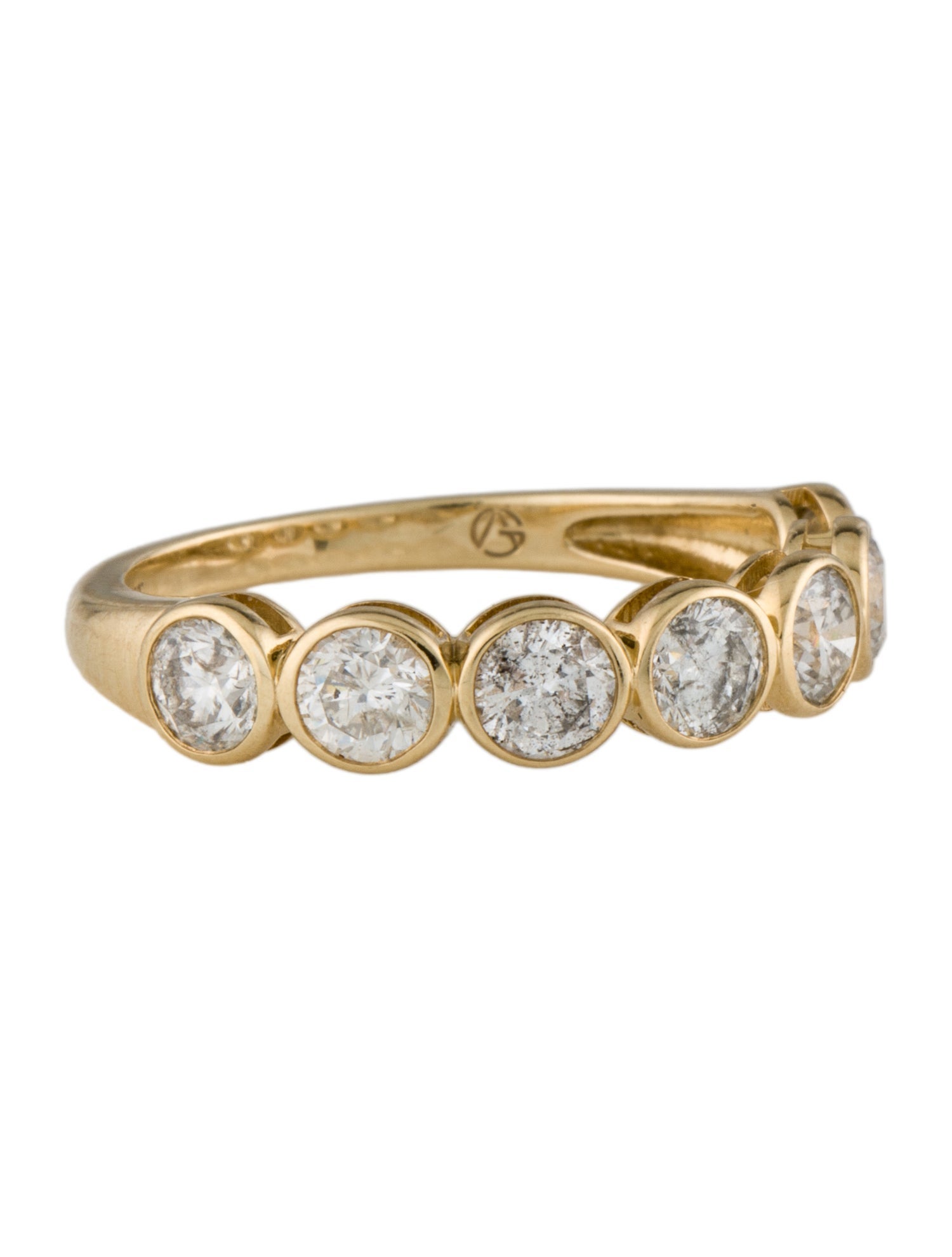 Ring 14K 1.47ctw Diamond Half Eternity Band