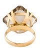 Ring 18K Smoky Quartz Cocktail Ring