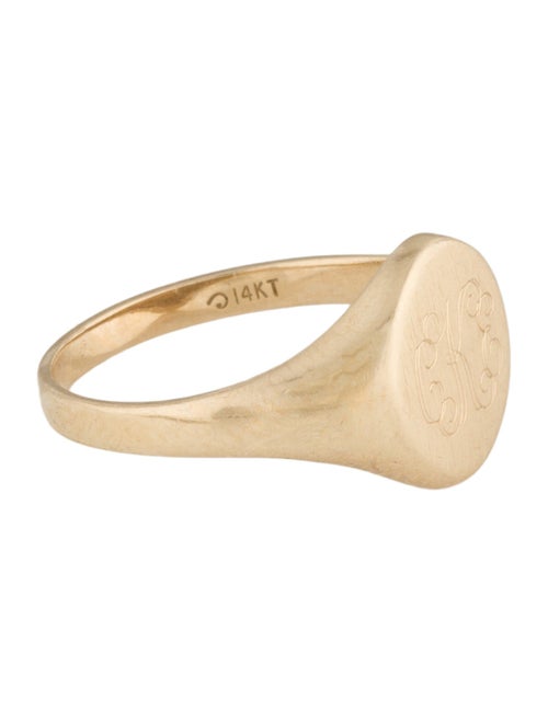 Ring Script "CKE" Signet Ring