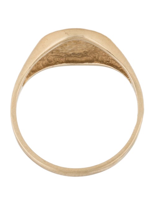 Ring Script "CKE" Signet Ring
