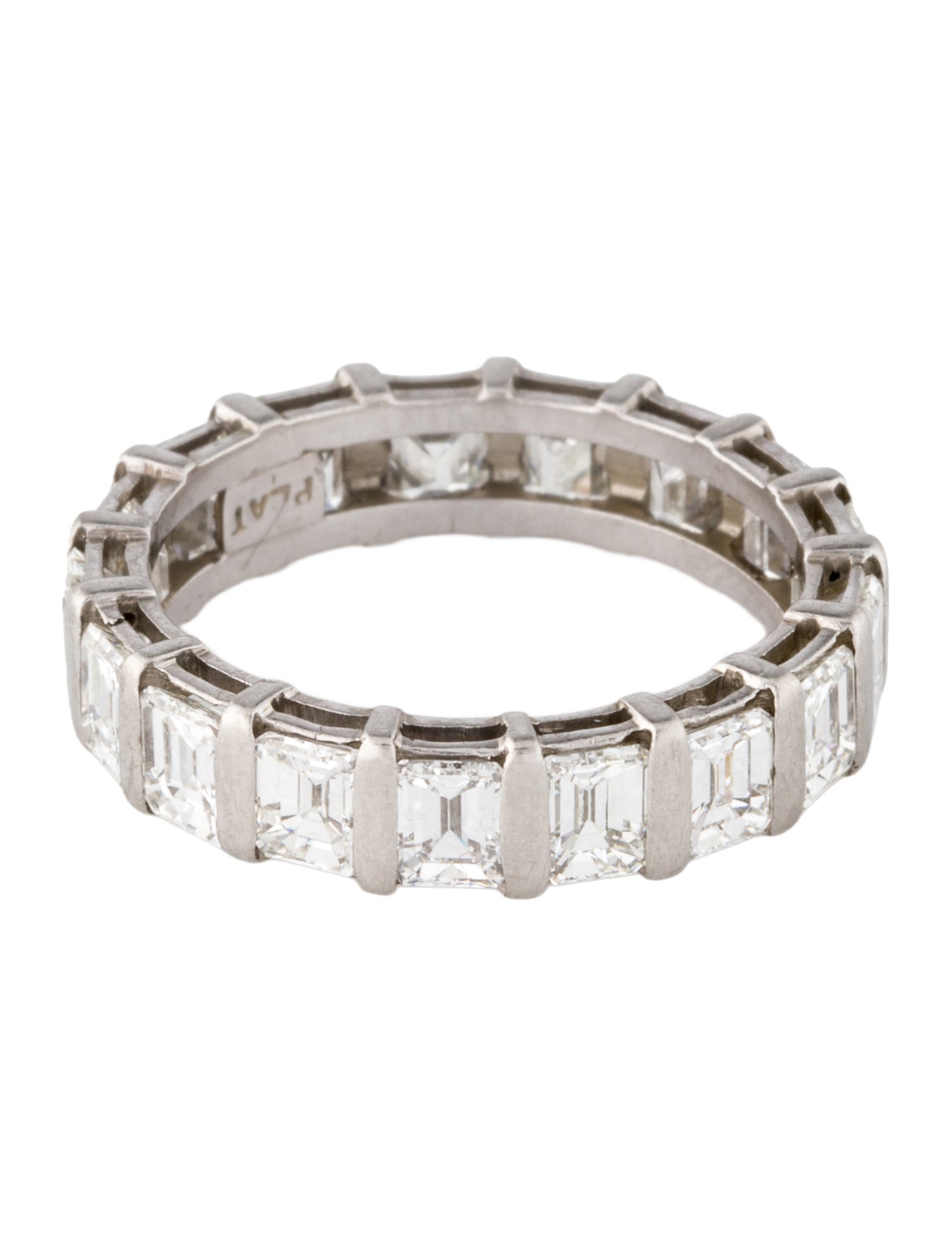 Ring Platinum 3.91ctw Diamond Eternity Band