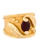 Ring 18K Enamel Wing Motif Ring