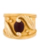 Ring 18K Enamel Wing Motif Ring