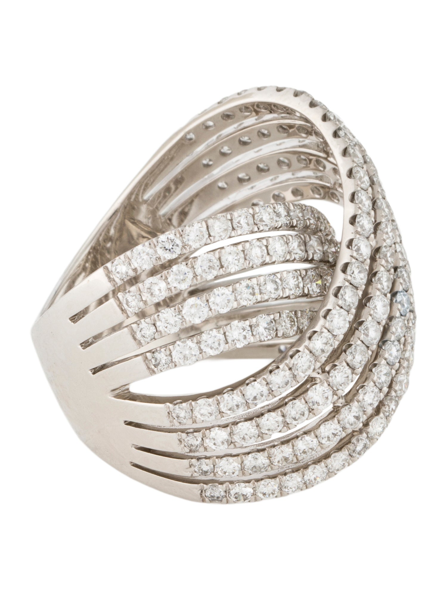 Ring 14K 3.00ctw Diamond Crossover Ring