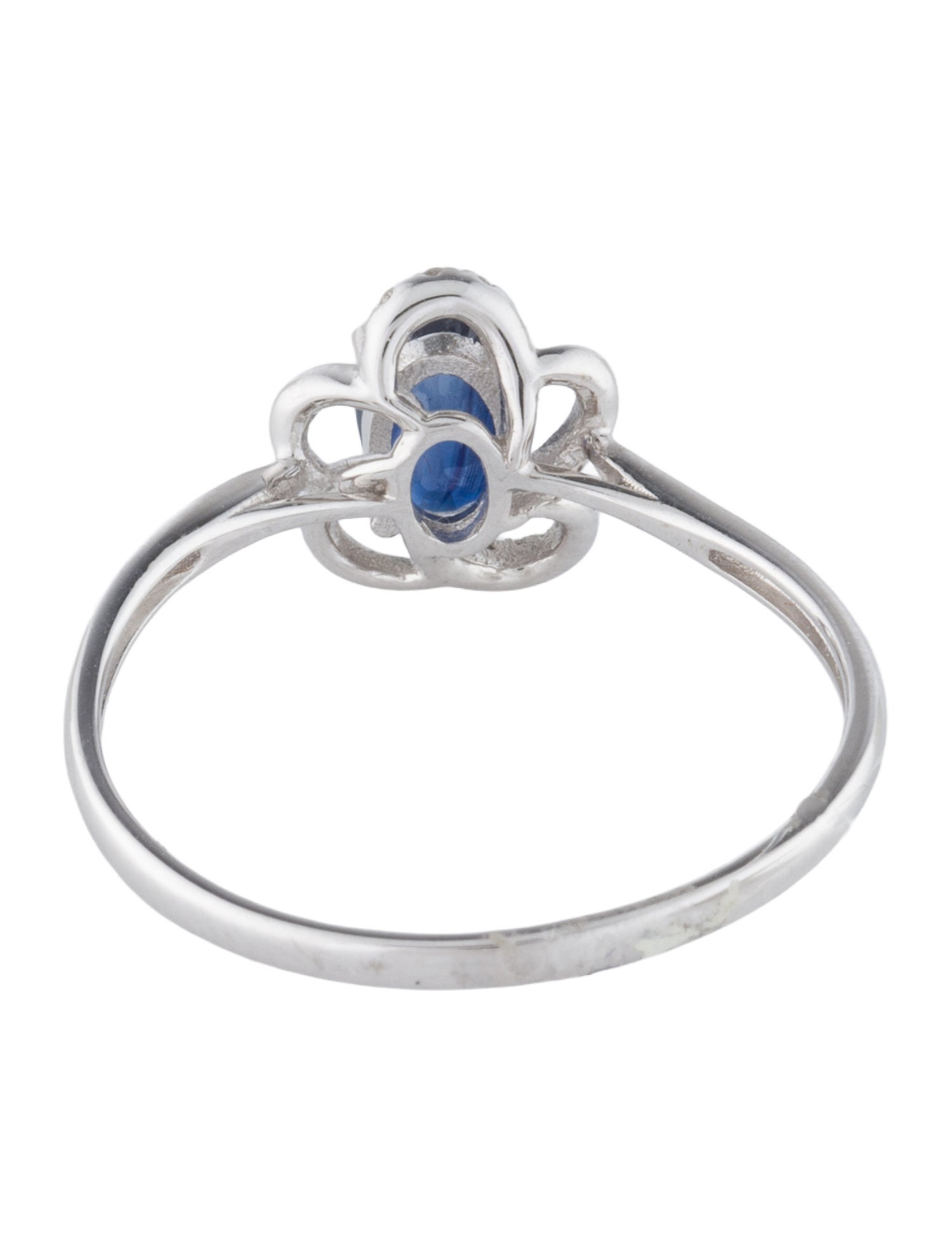 Ring 14K Sapphire & Diamond Cocktail Ring