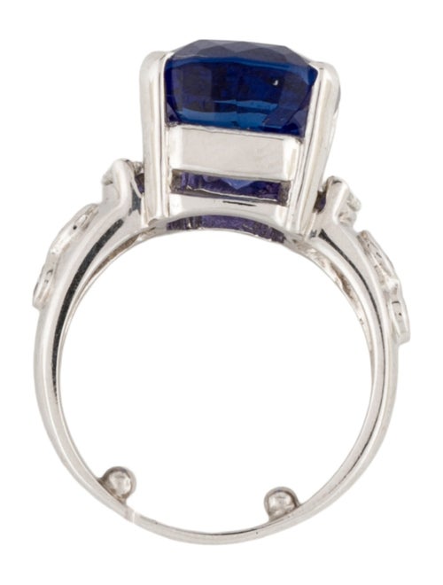 Ring 18K 7.00ct Tanzanite & Diamond Ring