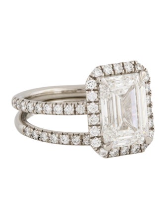 Ring Platinum 4.46ctw Lab-Grown Diamond Wedding Set