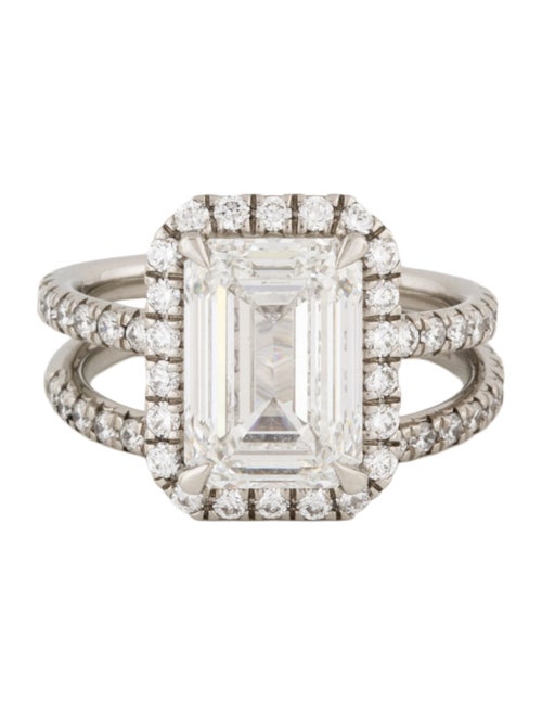 Ring Platinum 4.46ctw Lab-Grown Diamond Wedding Set