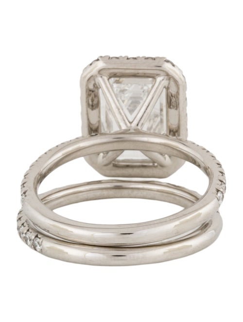 Ring Platinum 4.46ctw Lab-Grown Diamond Wedding Set