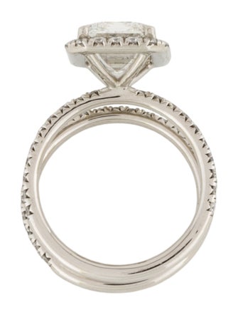 Ring Platinum 4.46ctw Lab-Grown Diamond Wedding Set