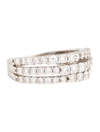 Ring 14K 1.12ctw Diamond 3-Row Band