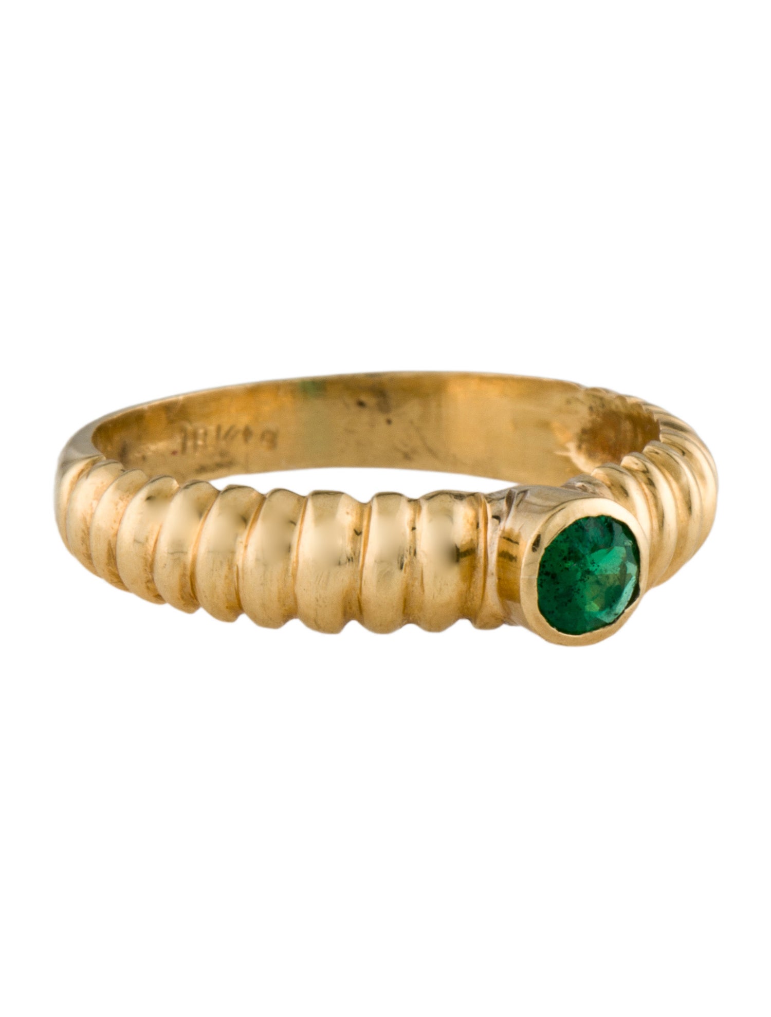 Ring 18K Emerald Cocktail Ring