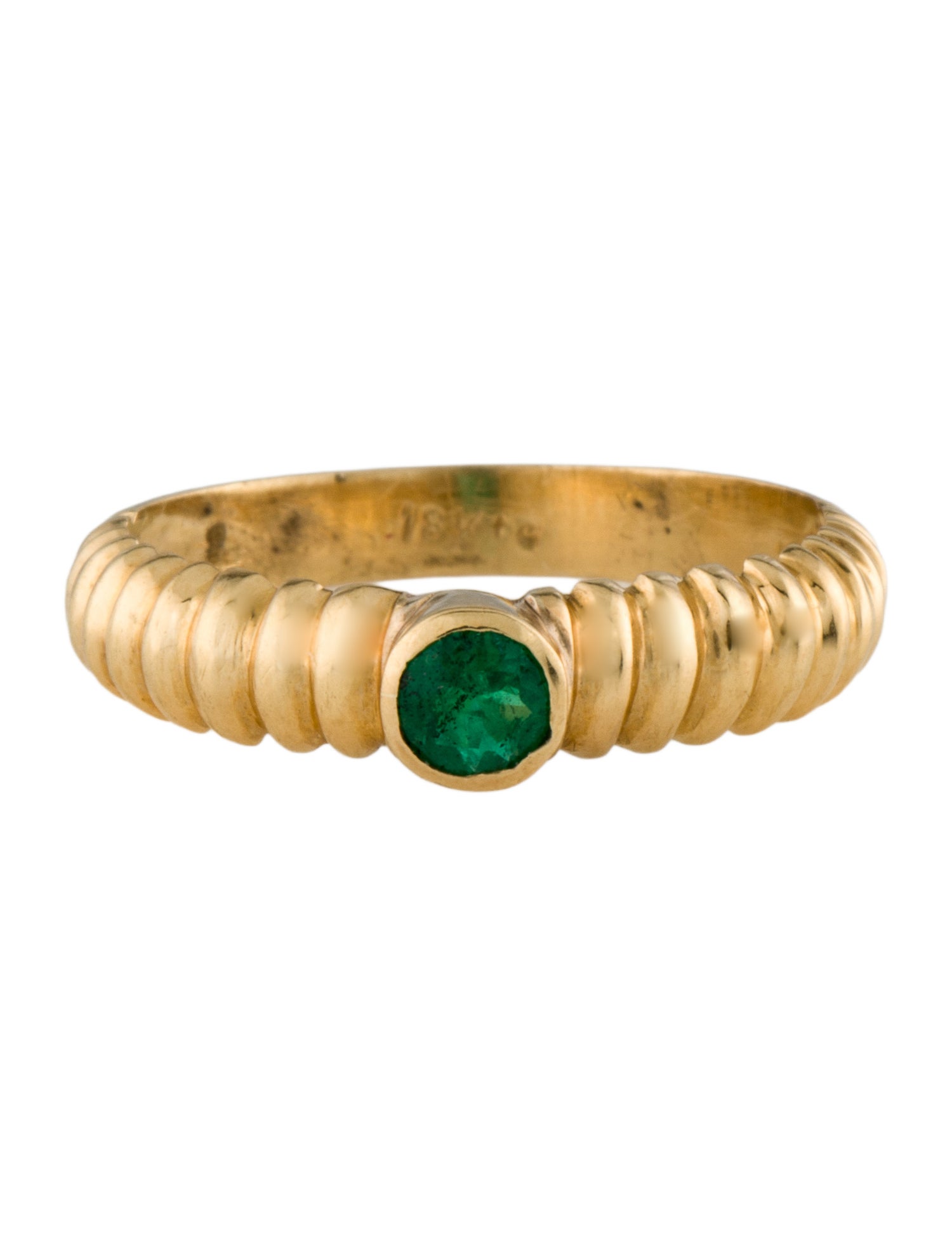 Ring 18K Emerald Cocktail Ring