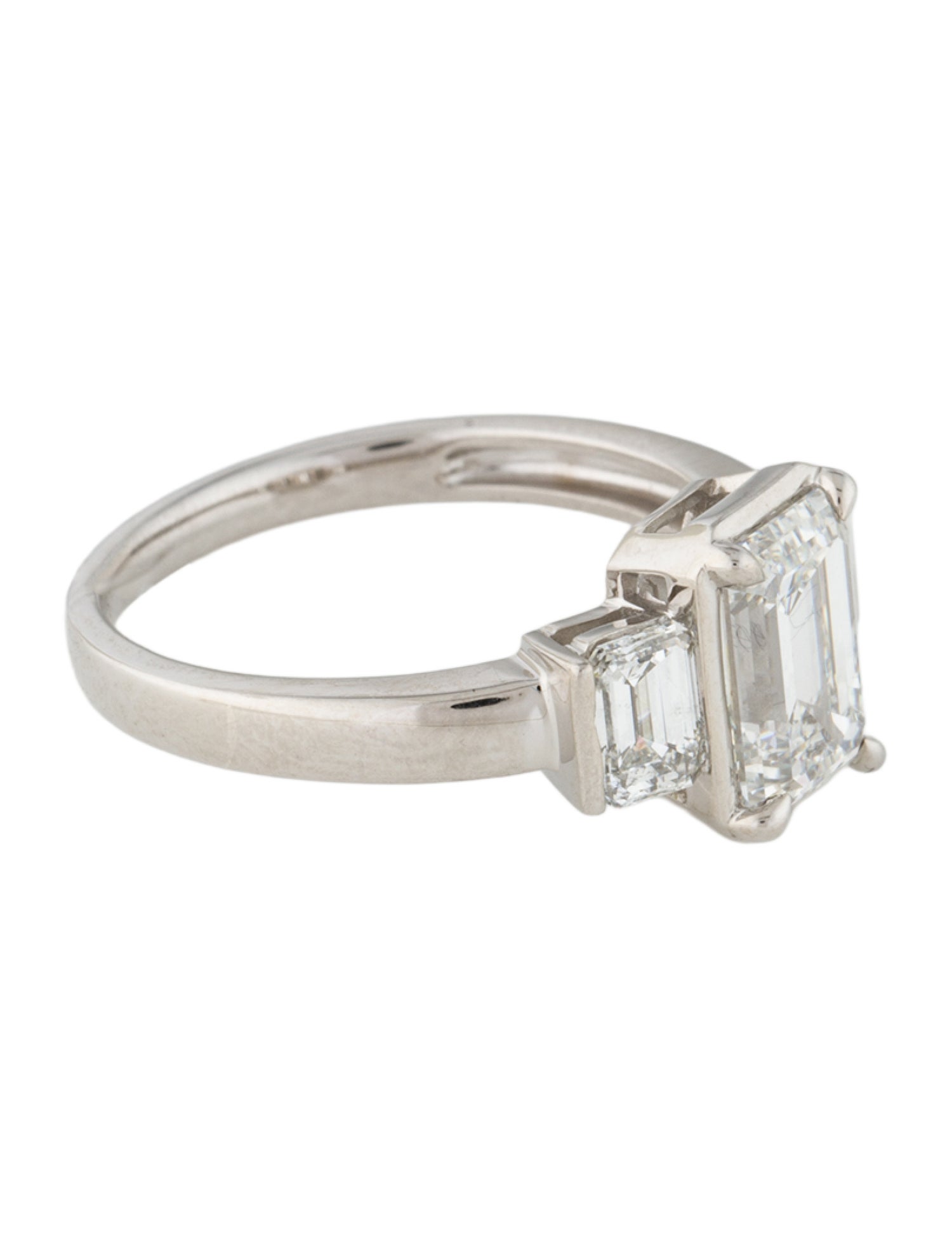 Ring 14K 2.78ctw Lab-Grown Diamond Three-Stone Cocktail Ring