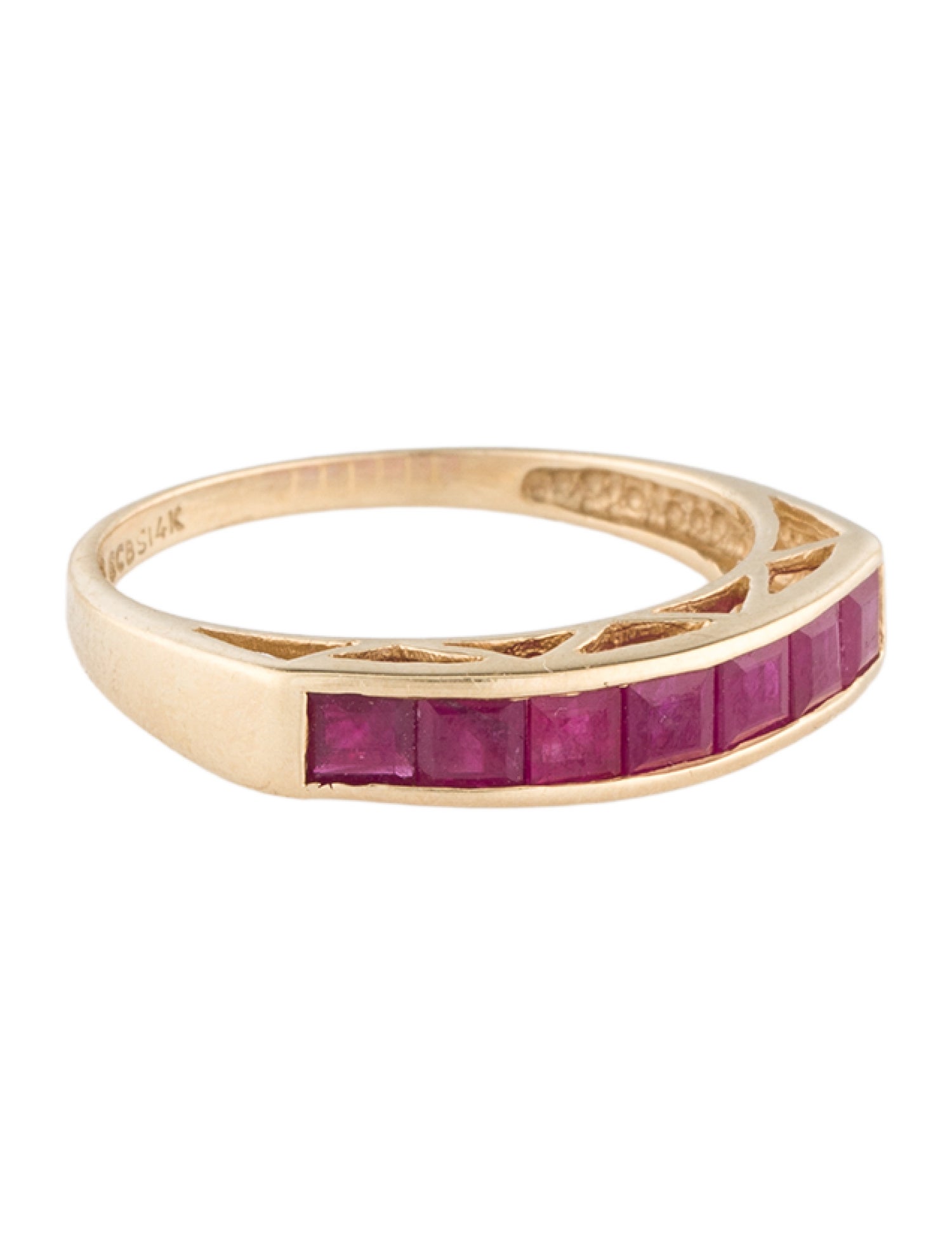 Ring 14K 1.46ctw Ruby Band
