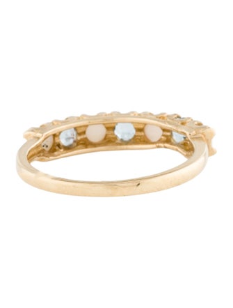 Ring 10K Topaz & Opal Band