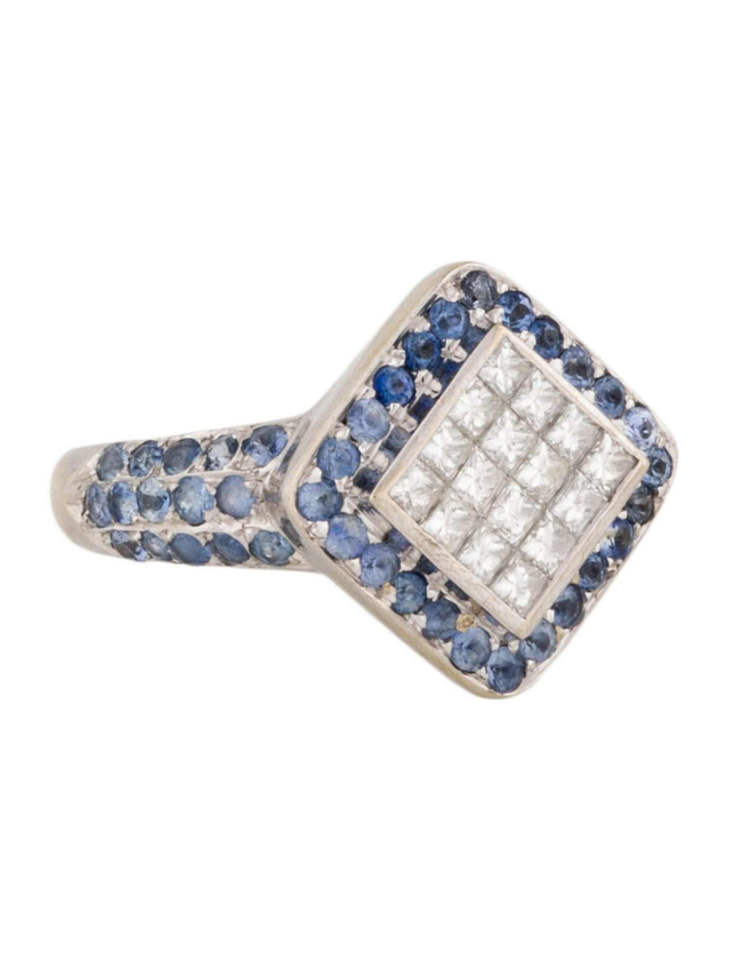 Ring 18K Diamond & Tanzanite Cocktail Ring