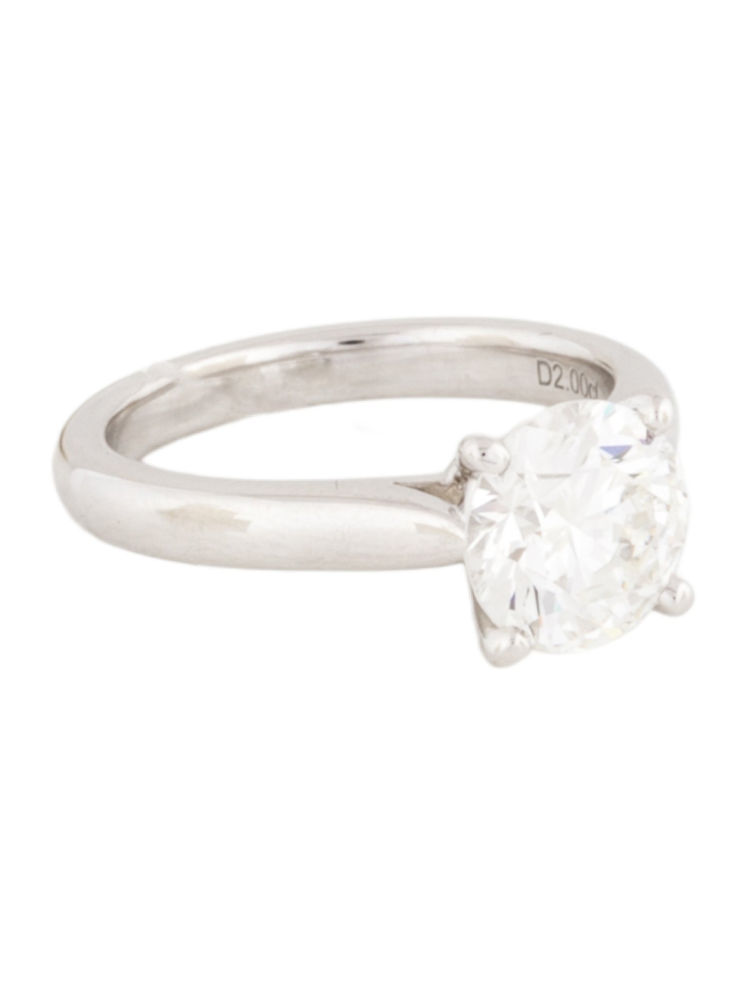 Ring Platinum 2.00ct Lab-Grown Diamond Engagement Ring