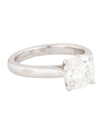 Ring Platinum 2.00ct Lab-Grown Diamond Engagement Ring
