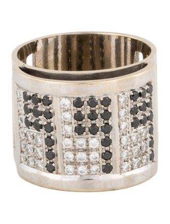 Ring 14K Diamond Wide Band
