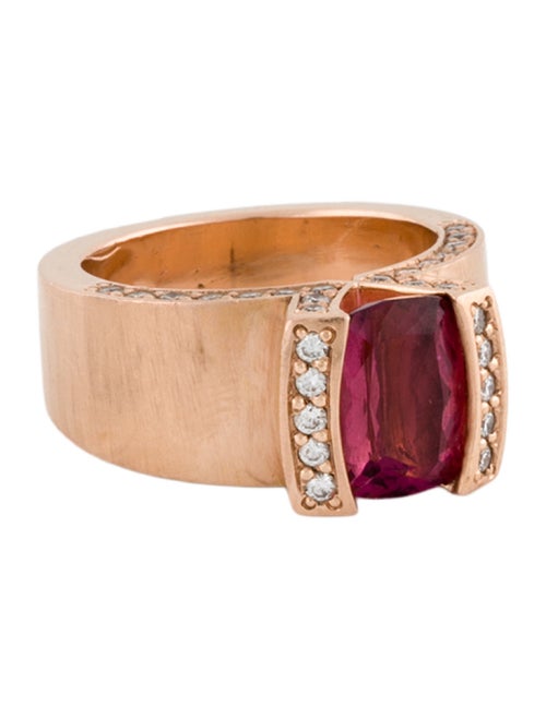 Ring 14K Tourmaline & Diamond Ring