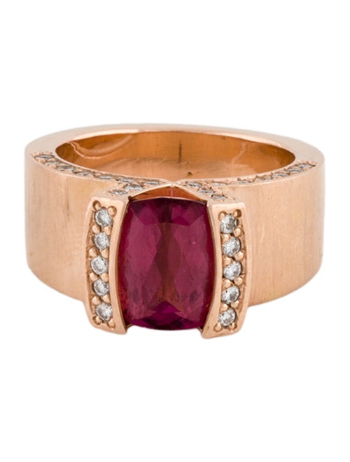 Ring 14K Tourmaline & Diamond Ring