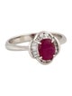 Ring Platinum 1.20ct Ruby & Diamond Ring