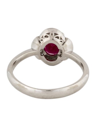 Ring Platinum 1.20ct Ruby & Diamond Ring