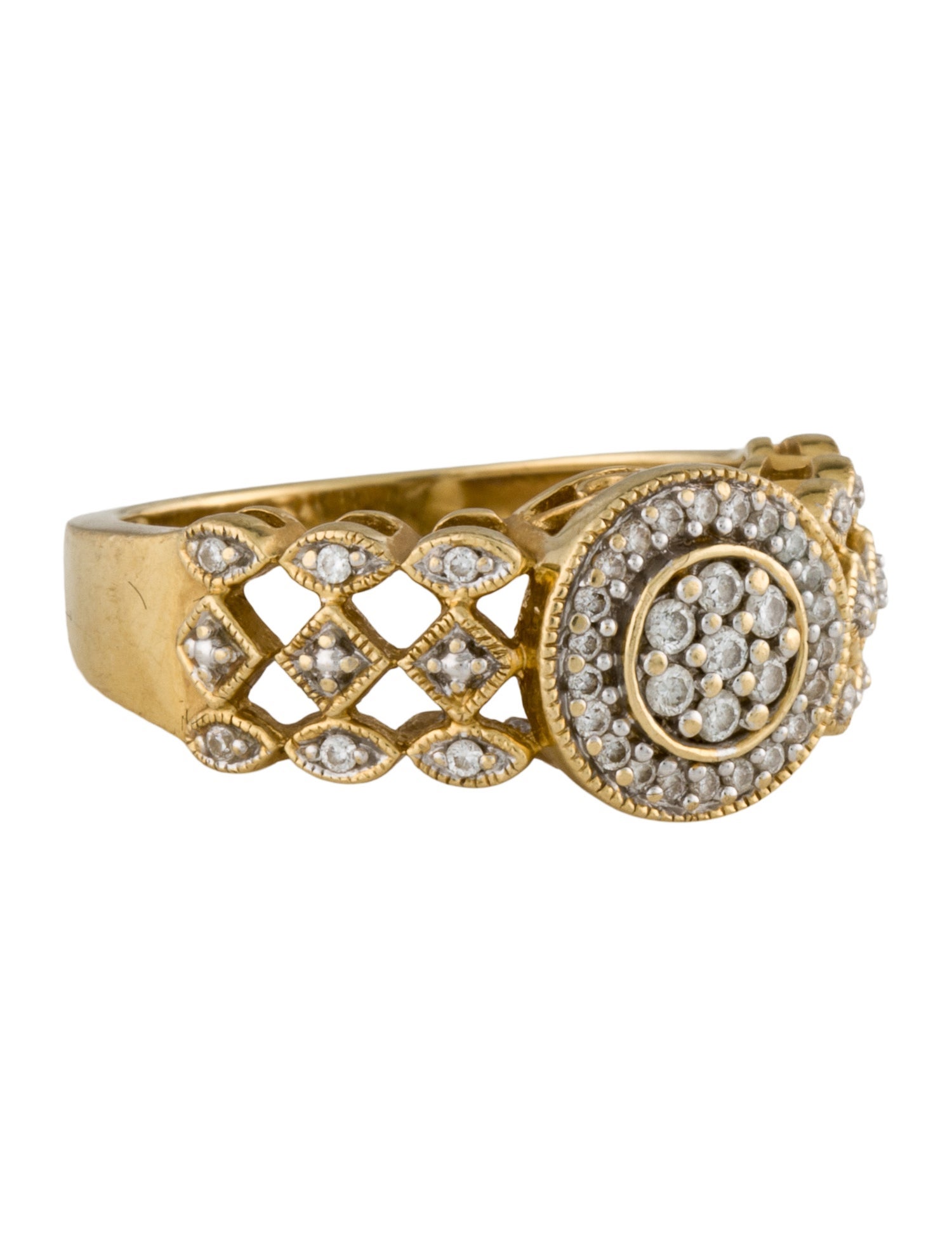 Ring 18K Diamond Cocktail Ring