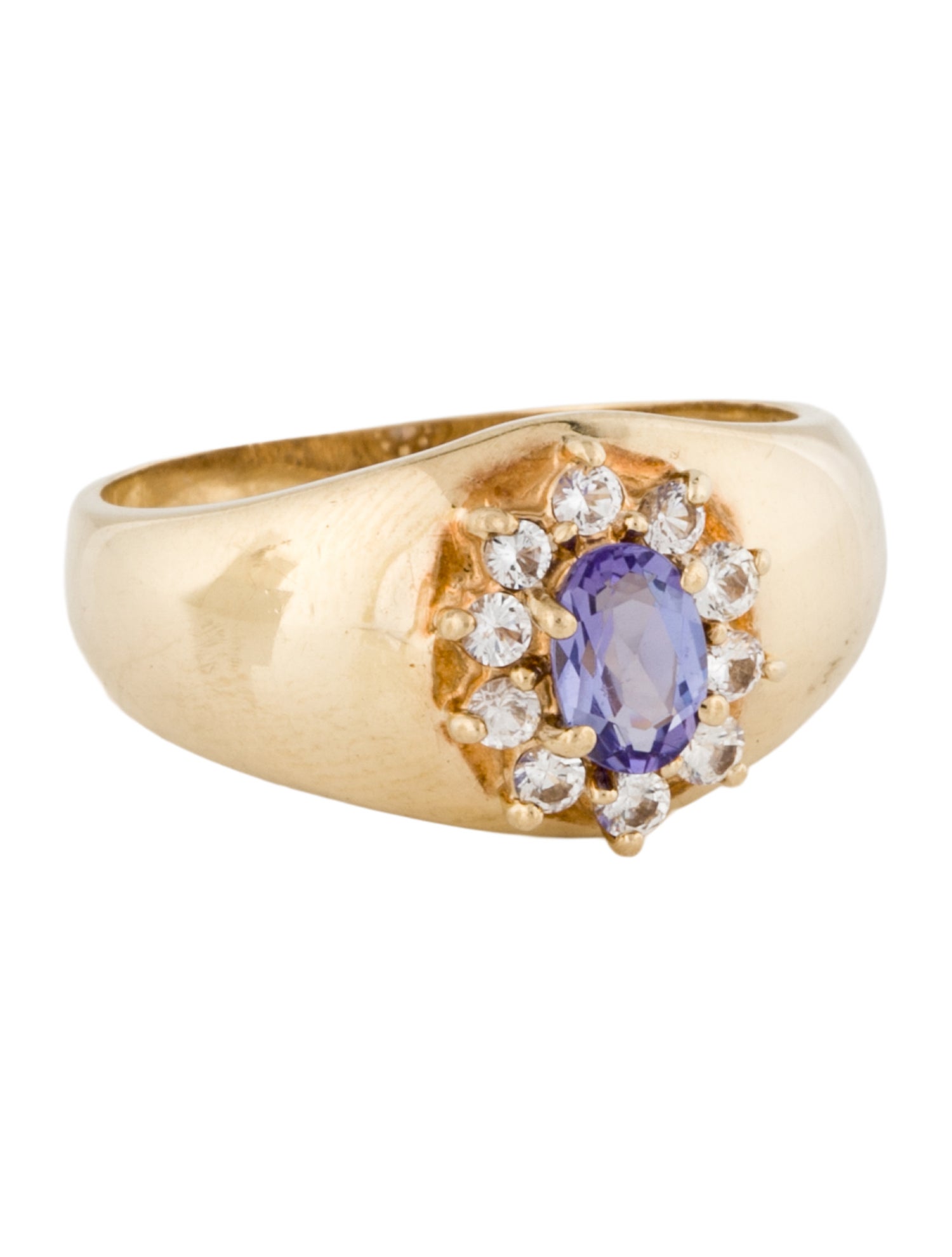 Ring 10K Tanzanite & Sapphire Band Ring