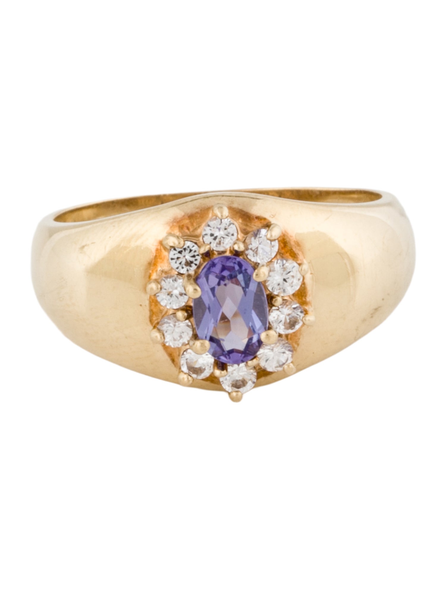 Ring 10K Tanzanite & Sapphire Band Ring