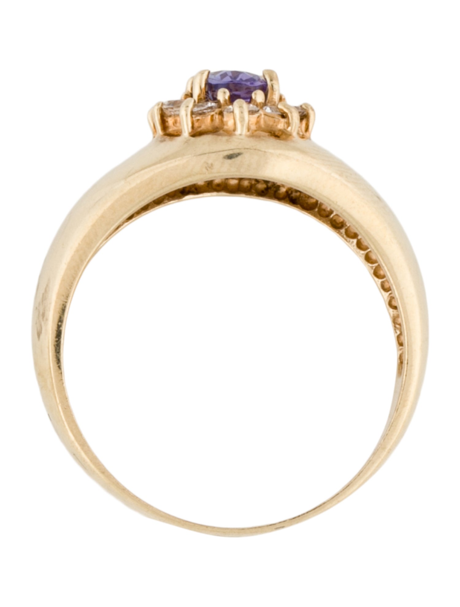 Ring 10K Tanzanite & Sapphire Band Ring