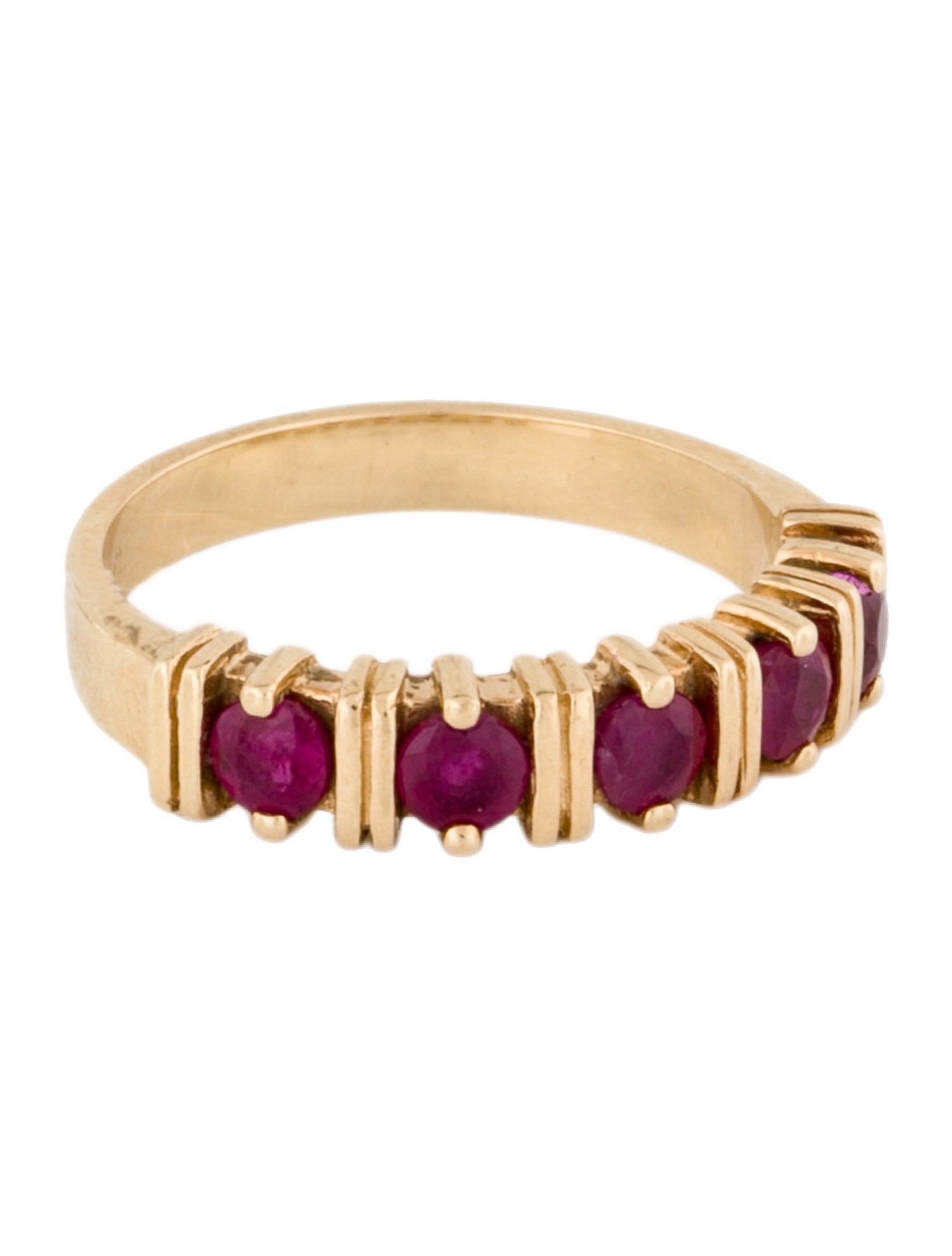 Ring 14K Ruby Band Ring