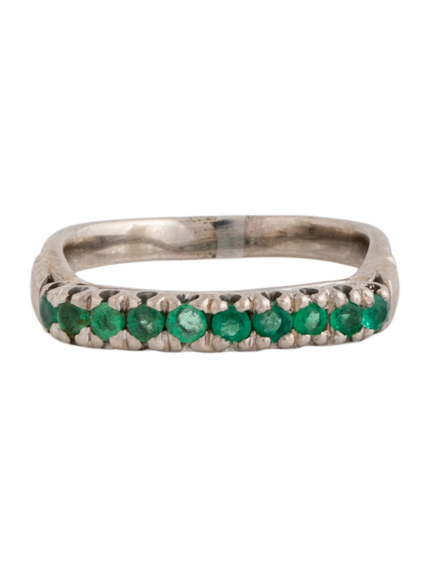 Ring 18K Emerald Band Ring