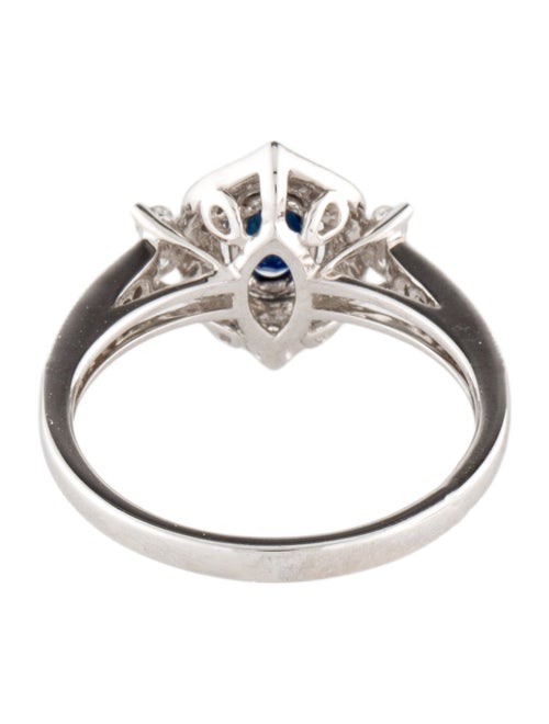 Ring 14K Sapphire & Diamond Cocktail Ring