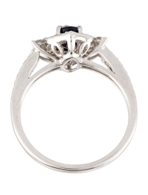 Ring 14K Sapphire & Diamond Cocktail Ring