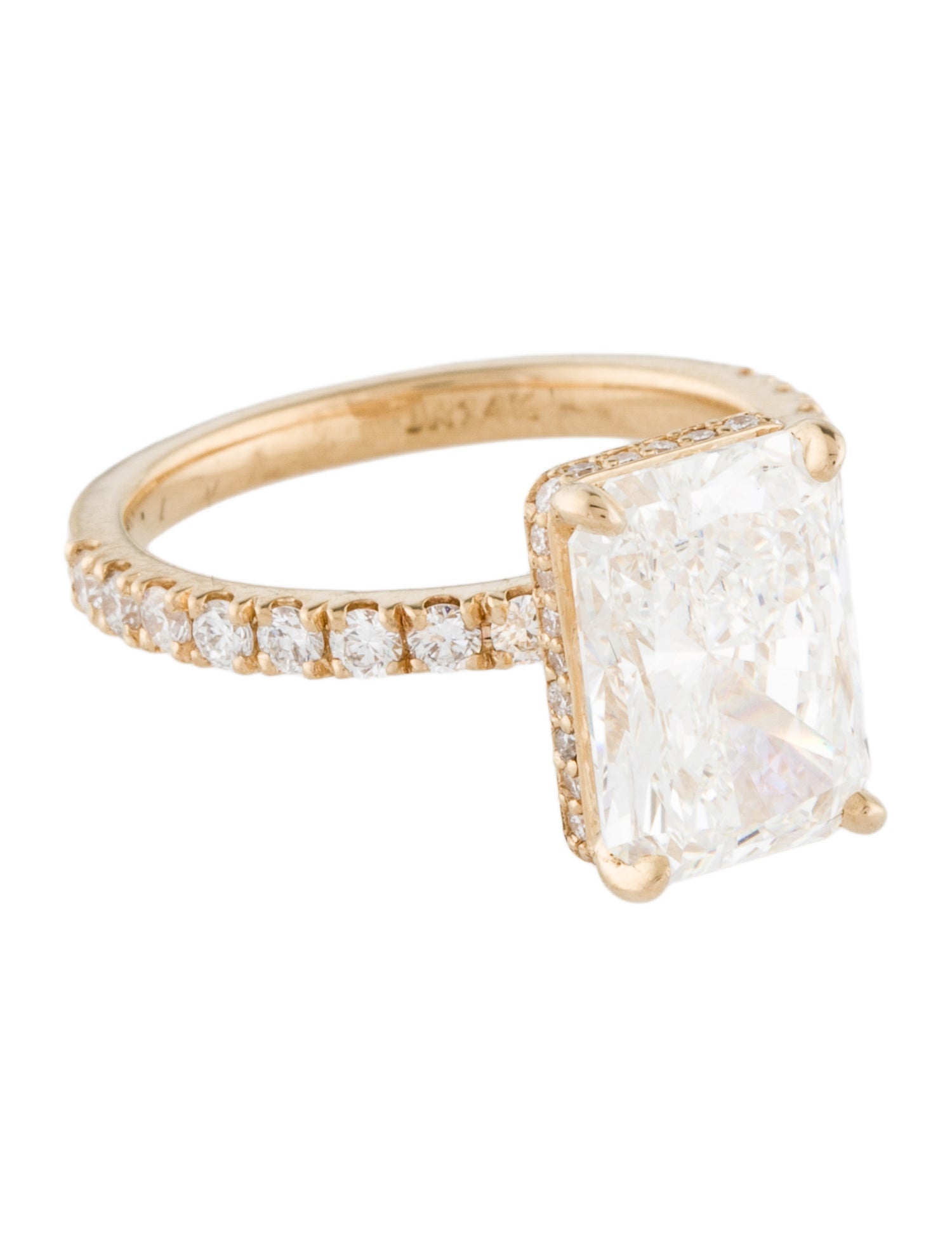 Ring 3.56ctw Lab-Grown Diamond Engagement